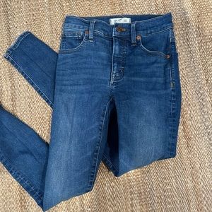 Madewell 9” mid rise skinny Jeans
